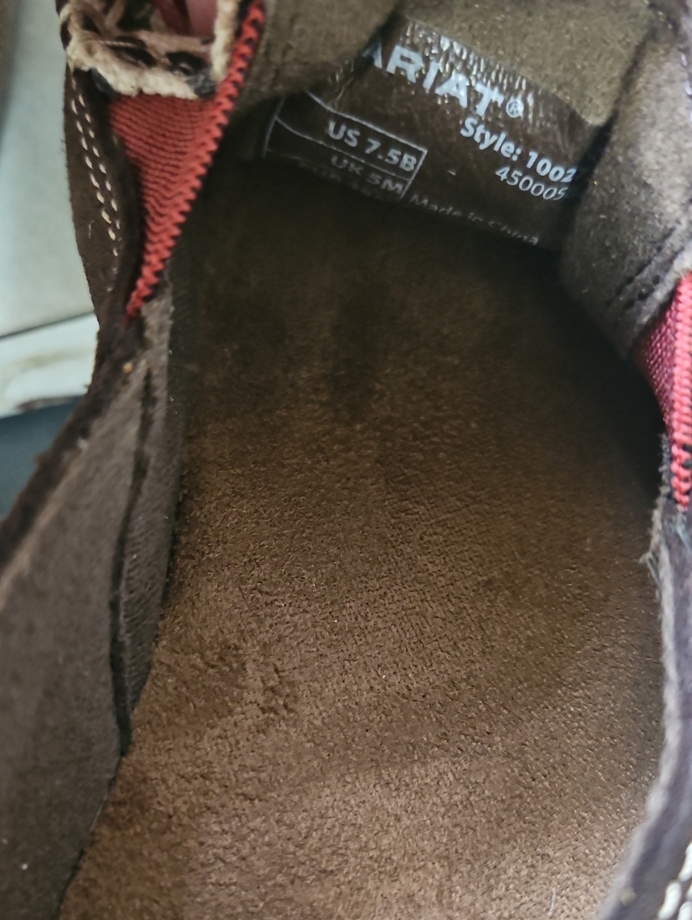 Ariat Brown Floral Leopard Slip-On Shoes - Picture 4 of 4